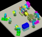 Flow cytometer design produced by BeamWise, a Design++-based optical system design application